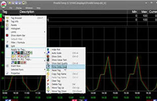 동일 Tag의 이중 시간대 분석 화면